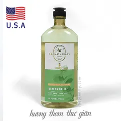 Sữa tắm hương spa tạo bọt thư giãn bạc hà giảm stress Eucalyptus Spearmint - Bath and Body Works 295ml | Chính hãng Mỹ
