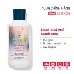 Sữa dưỡng thể Sweater Weather - Bath & Body Works 236ml | Chính hãng Mỹ