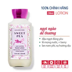 Sữa dưỡng thể Sweet Pea - Bath and Body Works 236ml | Chính hãng Mỹ - mẫu 2024