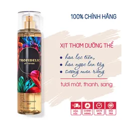 Xịt thơm toàn thân Tropidelic body mist hương mát - Bath and Body Works 236ml | Chính hãng Mỹ