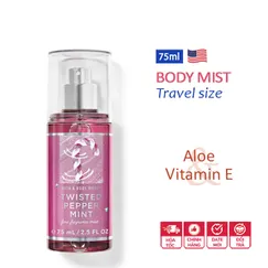 Xịt thơm toàn thân mini Twisted Pepper Mint travel size 75ml | Bath & Body Works | Chính hãng Mỹ