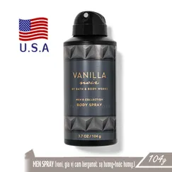 Xịt khử mùi toàn thân nam Vanilla Noir - Bath and Body Works 104g | Chính hãng Mỹ