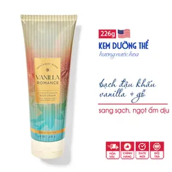Kem Dưỡng Thể Vanilla Romance hương nhẹ nhàng - Bath and Body Works - Chính hãng Mỹ - 226g