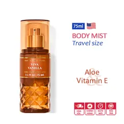 Xịt thơm toàn thân mini Viva Vanilla travel size 75ml | Bath & Body Works | Chính hãng Mỹ