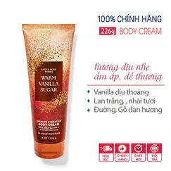 Kem dưỡng thể Warm Vanilla Sugar mùi ngọt - Bath and Body Works 226g | Chính hãng Mỹ