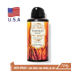 Xịt khử mùi toàn thân nam Whiskey Toast - Bath and Body Works 104g | Chính hãng Mỹ