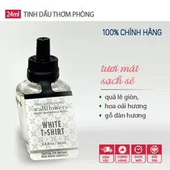 Tinh Dầu thơm Xông Phòng White T-Shirt tươi mát - Bath & Body Works 24ml - Chính hãng U.S.A
