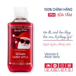 Chính hãng Mỹ 2025 | Sữa tắm vitamin E Winter Candy Apple - Bath & Body Works 295ml