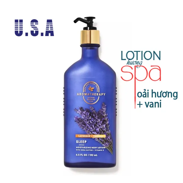 Sữa dưỡng thể thư giãn Oải hương Sleep Lavender Vanilla - Bath & Body Works 192ml | NEW