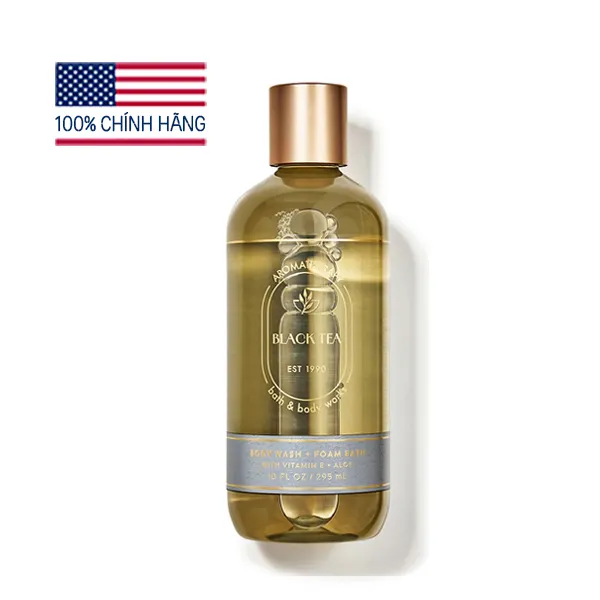 Sữa tắm tạo bọt Black Tea hương spa thư giãn - Bath and Body Works 295ml | Chính hãng Mỹ - NEW