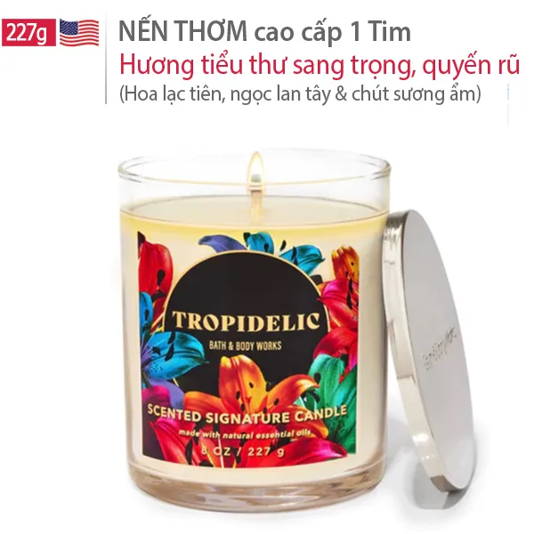 227g | Nến Sáp Thơm Phòng White T-Shirt cao cấp sang trọng cuốn hút - Bath & Body Works | Chính hãng Mỹ