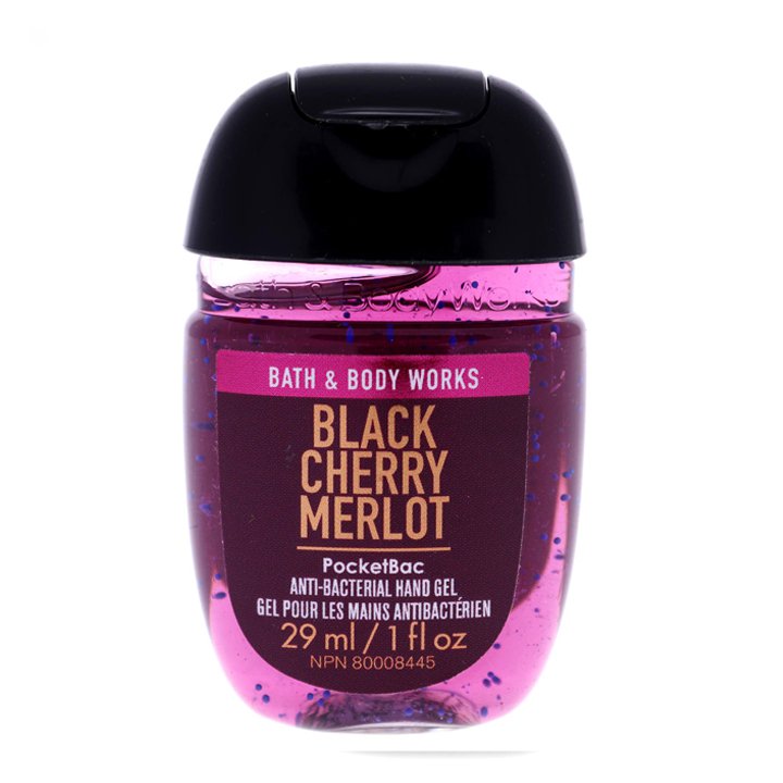 (Chính hãng Mỹ) Gel rửa tay khô dưỡng ẩm diệt khuẩn mini Black Cherry Merlot hương quả ngọt ngào - Bath & Body Works 29ml