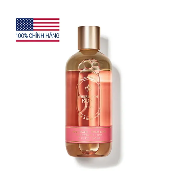 Sữa tắm Heirloom Rose tạo bọt thư giãn giảm stress - Bath and Body Works 295ml | NEW