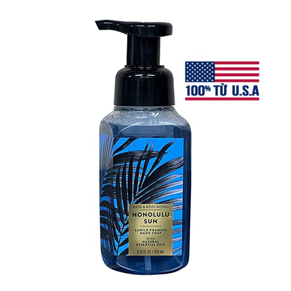 Nước xà phòng rửa tay tạo bọt Honolulu Sun khử mùi diệt khuẩn mềm da - Bath and Body Works chính hãng Mỹ