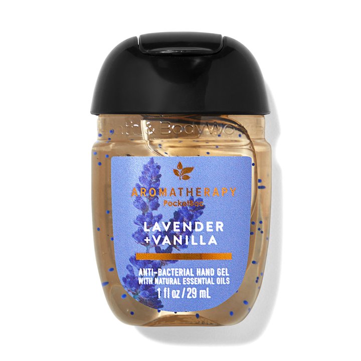 Gel rửa tay khô dưỡng ẩm diệt khuẩn mini hương thư giãn relax Lavender Vanilla - Bath & Body Works 29ml (Mỹ)