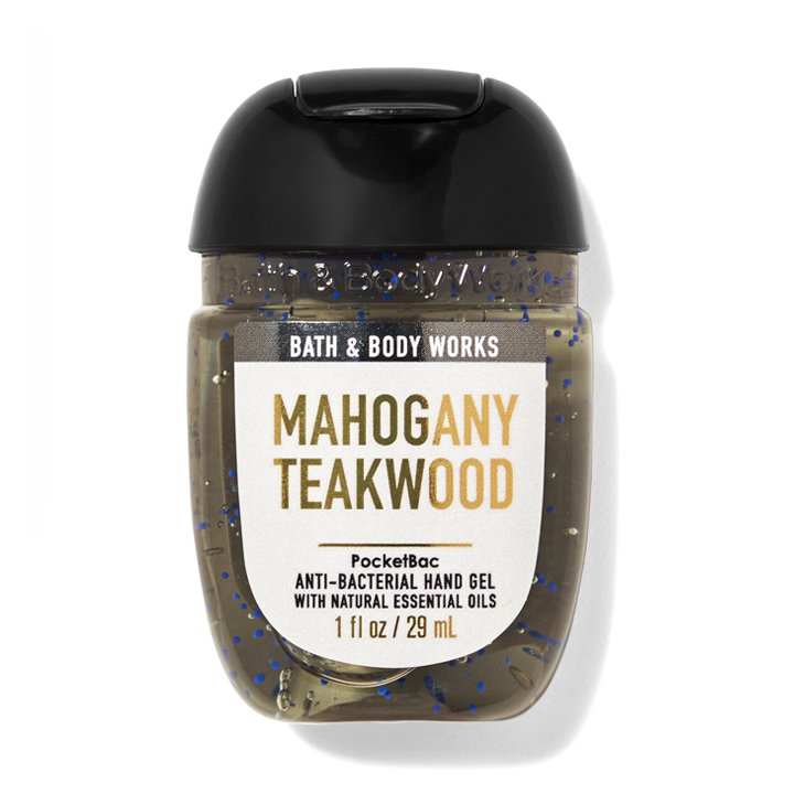 Gel rửa tay khô dưỡng ẩm diệt khuẩn mini hương gỗ trầm ấm Mahogany Teakwood - Bath & Body Works 29ml