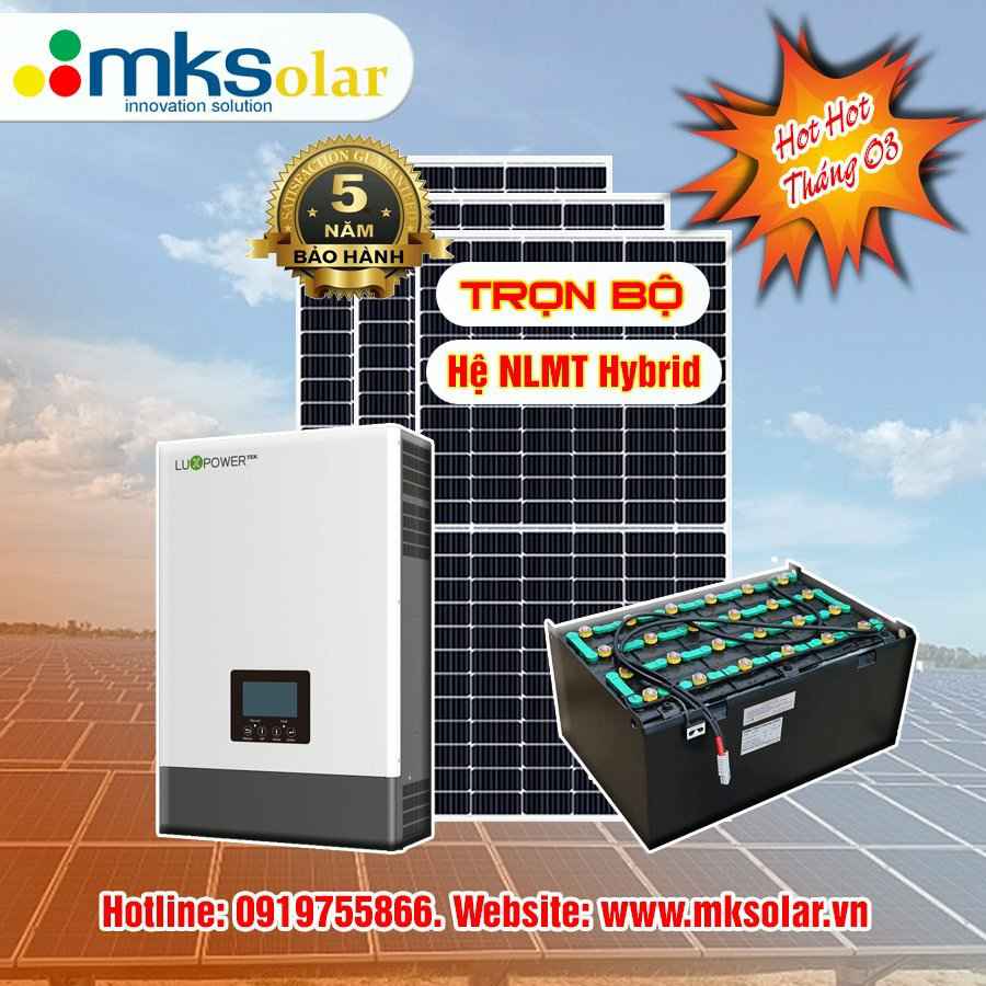 Hệ năng lượng mặt trời hybrid 5kwp