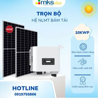 Hệ điện năng lượng mặt trời hòa lưới bám tải 10kwp