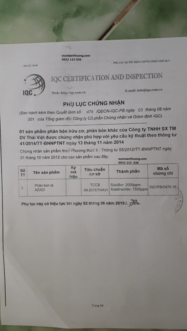 giấy phép lưu hành chế phẩm sinh học Neem giấy phép lưu hành chế phẩm sinh học Neem