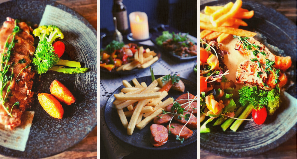 Món bò Hokubee sốt tiêu đỏ, cá hồi Na Uy sốt chanh dây, combo xúc xích Tiệp & khoai tây chiên Bỉ - Những món ăn được yêu chuộng có trong thực đơn của Lagom Café Món bò Hokubee sốt tiêu đỏ, cá hồi Na Uy sốt chanh dây, combo xúc xích Tiệp & khoai tây chiên Bỉ - Những món ăn được yêu chuộng có trong thực đơn của Lagom Café