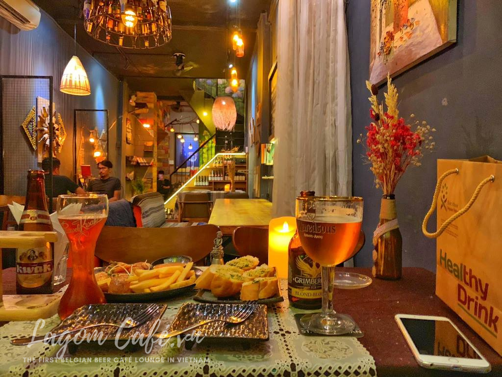 dining at lagom cafe belgian beer lounge hcm