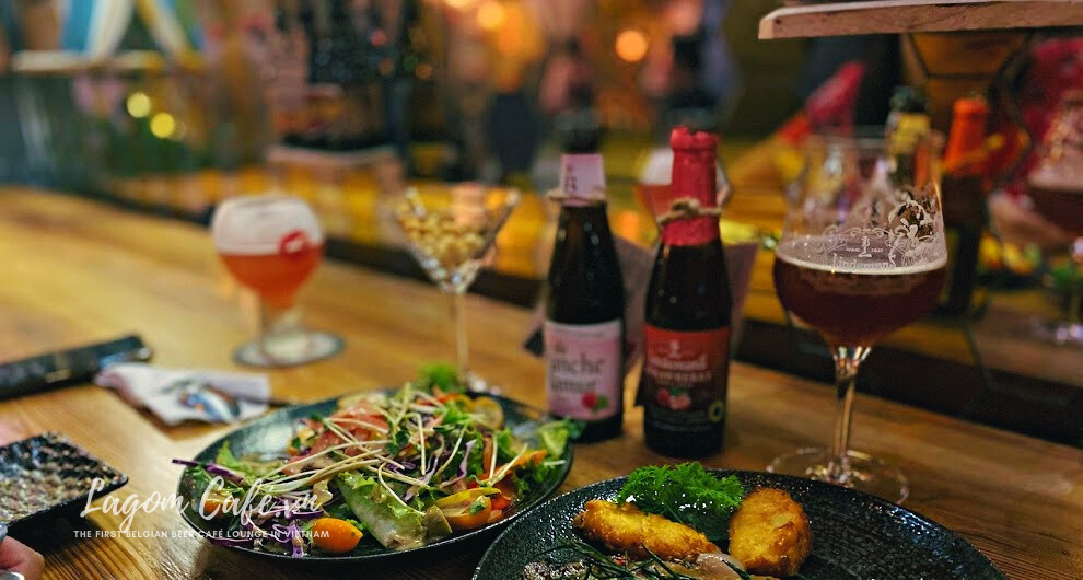 Dining at lagom cafe the first belgian beer lounge bar in vietnam