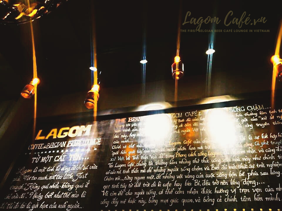 Bảng câu chuyện thương hiệu Lagom Café & Triết lý sống chậm...
