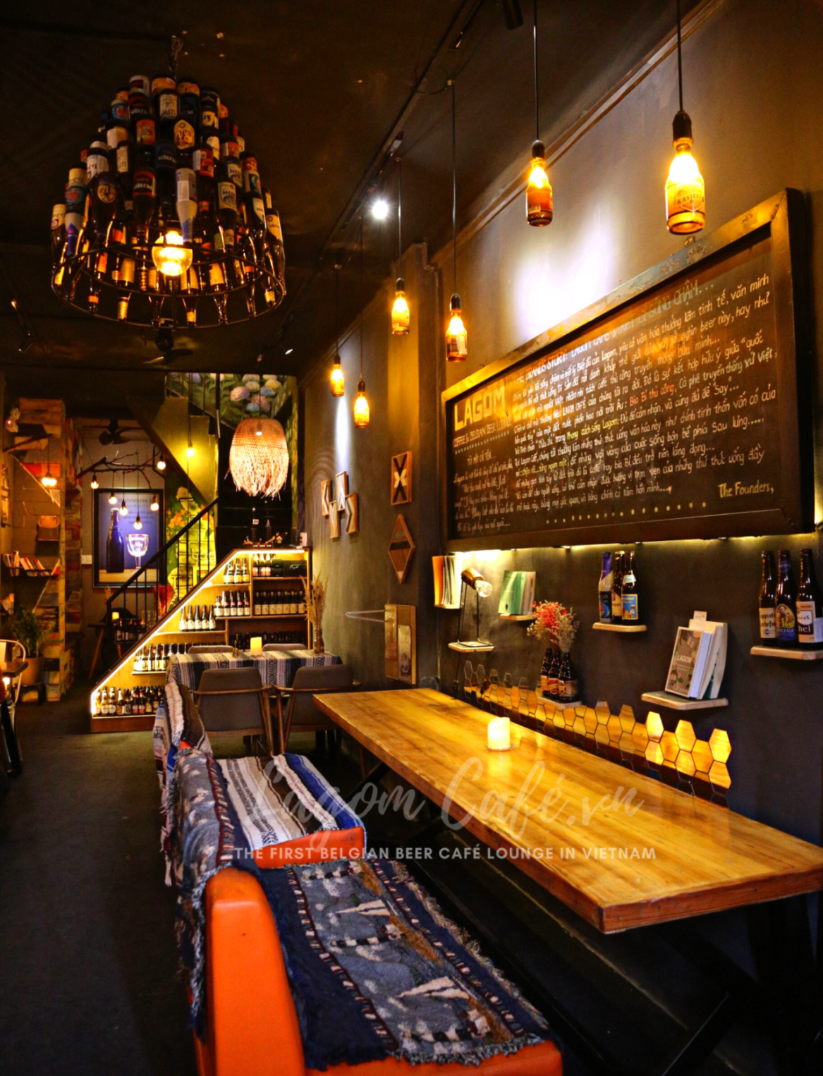 Không gian vintage tại Lagom Café - Lounge cafe bia Bỉ đầu tiên tại Việt Nam