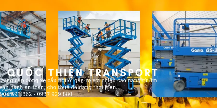 Bảng giá cho thuê xe cẩu nâng người ở Bình Dương