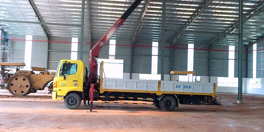 Cho thuê xe cẩu nâng người ở tại KCN Vsip Bình Dương