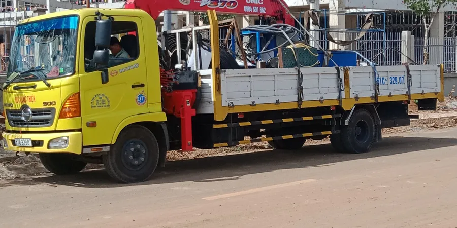 Cho thuê xe tải cẩu giá rẻ tại củ Chi