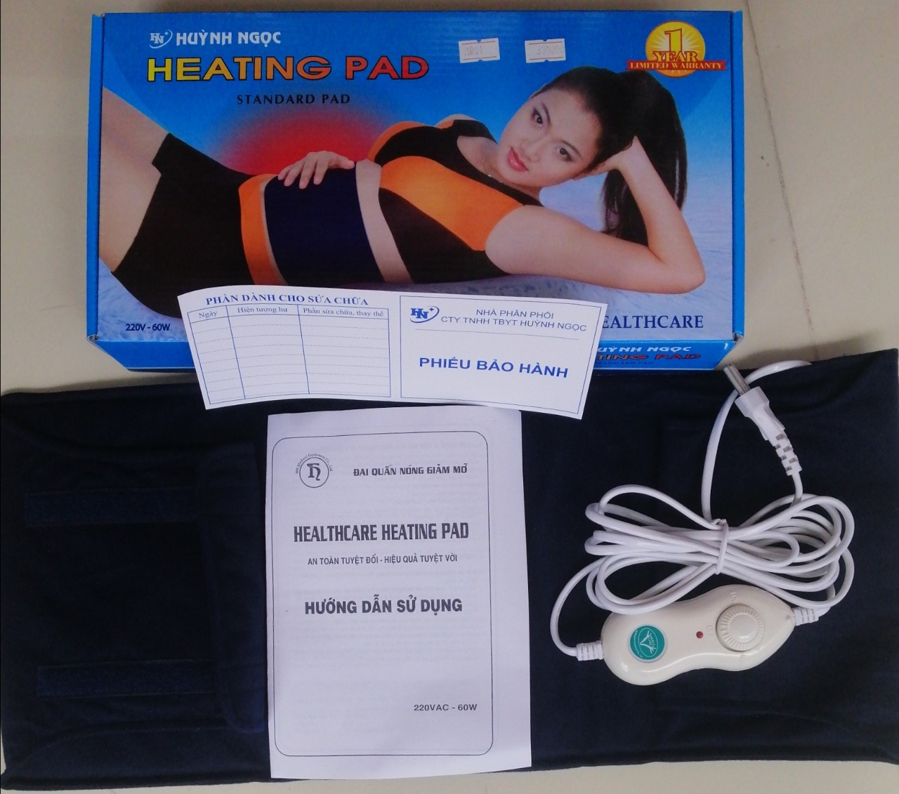 Đai Quấn Nóng Giảm Mỡ Healthcare Heating Pad (Standard Pad) - Bảo Hành 12  Tháng