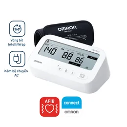 Máy đo huyết áp bắp tay Omron IQ BT Power [HEM-7194T1-FLC] Afib hỗ trợ đo huyết áp, cảnh báo đột quỵ