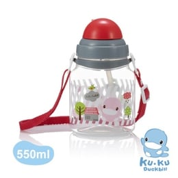 Bình uống nước cho bé có ống hút KUKU nhựa PP - 550 mL KUKU – 5399