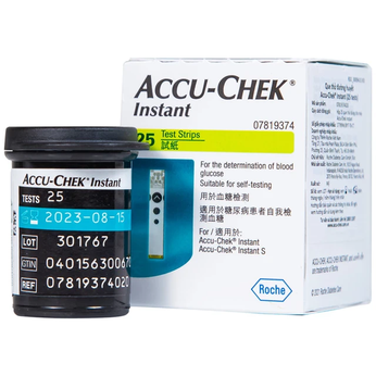 Que thử đường huyết Accu Chek Instant (25 que)