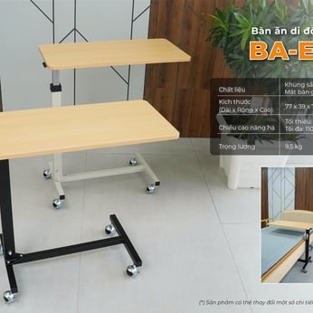 Bàn ăn cho người bệnh LUCASS BA-E2