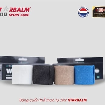 Băng cuộn thể thao co giãn tự dính Starbalm 5cm x 4.5m (Hộp 3 cuộn)