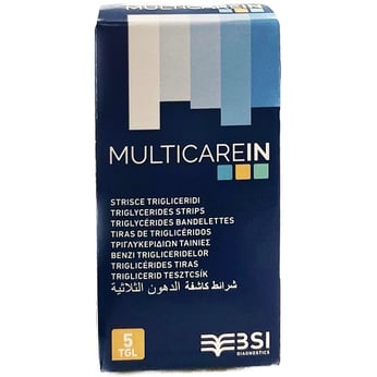 Que thử mỡ Triglycerides - MULTICAREIN (hộp 5 que)