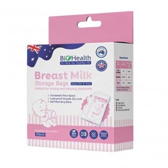 Túi trữ sữa BIOHEALTH 250ml ( Hộp 30 túi)
