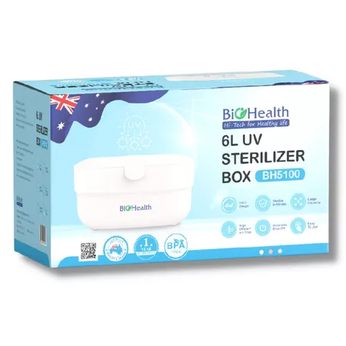 Hộp tiệt trùng UV 6 Lít BIOHEALTH BH5100 tích hợp sấy khô nhanh chóng