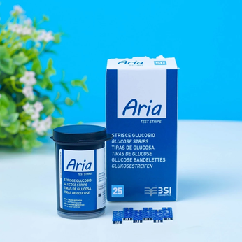 Que thử đường huyết ARIA (hộp 25 que)