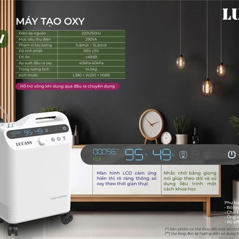 Máy tạo Oxy 5 lít Lucass All-5W