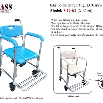 Ghế bô vệ sinh LUCASS VG-62  (Mã cũ GX-62)