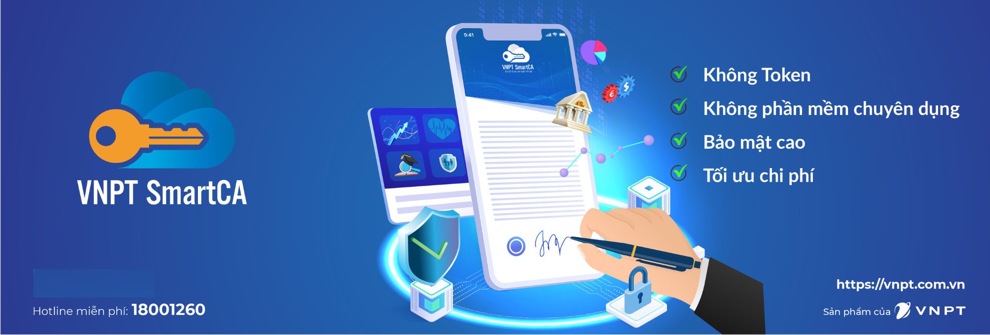 Chữ ký số Smart CA VNPT không dùng Token, bảo mật cao, tiện sử dụng Chữ ký số Smart CA VNPT không dùng Token, bảo mật cao, tiện sử dụng