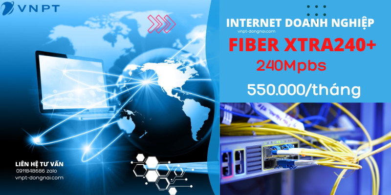 Gói Internet FiberExtra 200Mbp Phù hợp cho các doanh nghiệp có nhu cầu kết nối trong nước