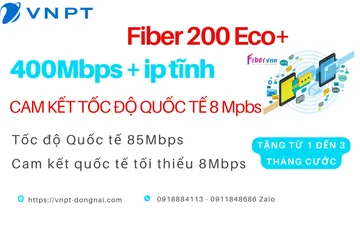 Fiber300Eco+ Tốc độ 400 Mbps