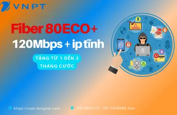Fiber80Eco+ Tốc độ 120 Mbps