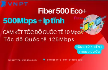 Fiber500Eco+ Tốc độ 500 Mbps