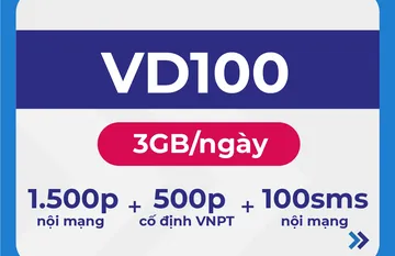 Sim Vinaphone Gói VD100T