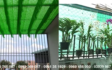 LƯỚI CHE NẮNG QUÁN CAFE SÂN VƯỜN MẬT ĐỘ CHE PHỦ 80%- BẠT LƯỚI MIỀN NAM